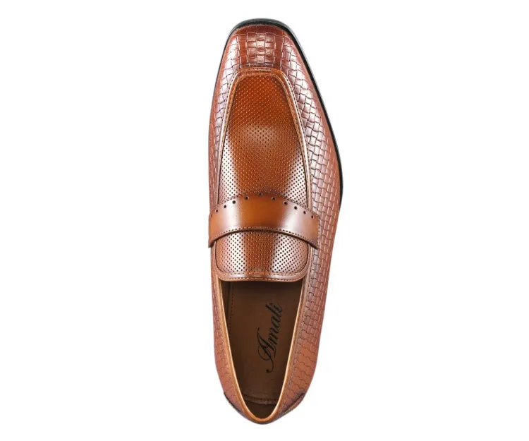 Amali Wren Dress Loafers Men’s Pu Leather Tan