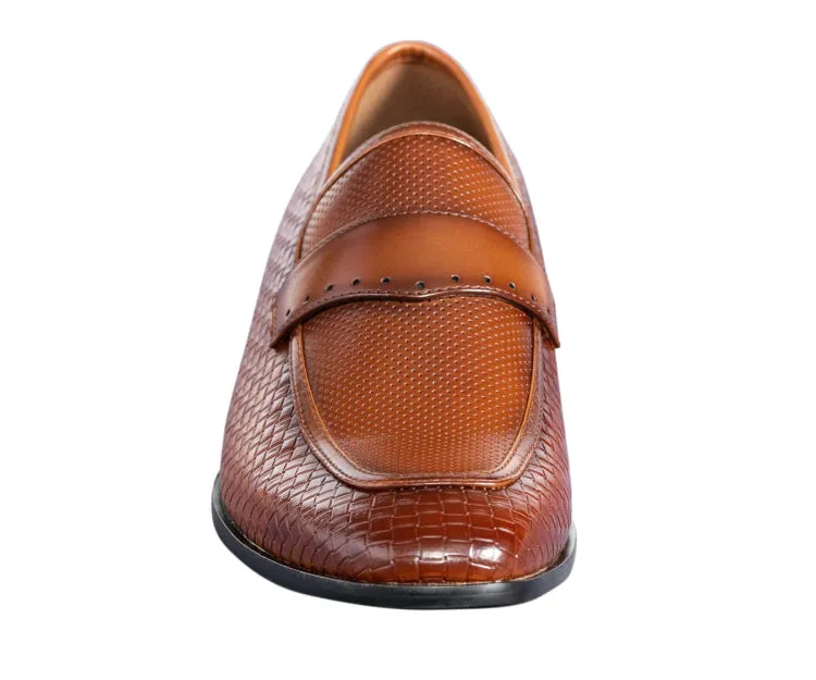 Amali Wren Dress Loafers Men’s Pu Leather Tan