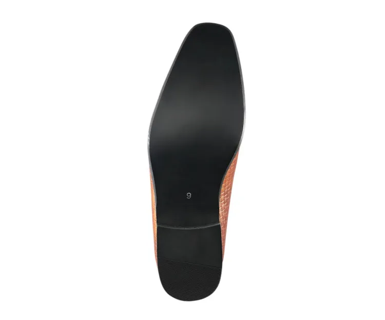 Amali Wren Dress Loafers Men’s Pu Leather Tan