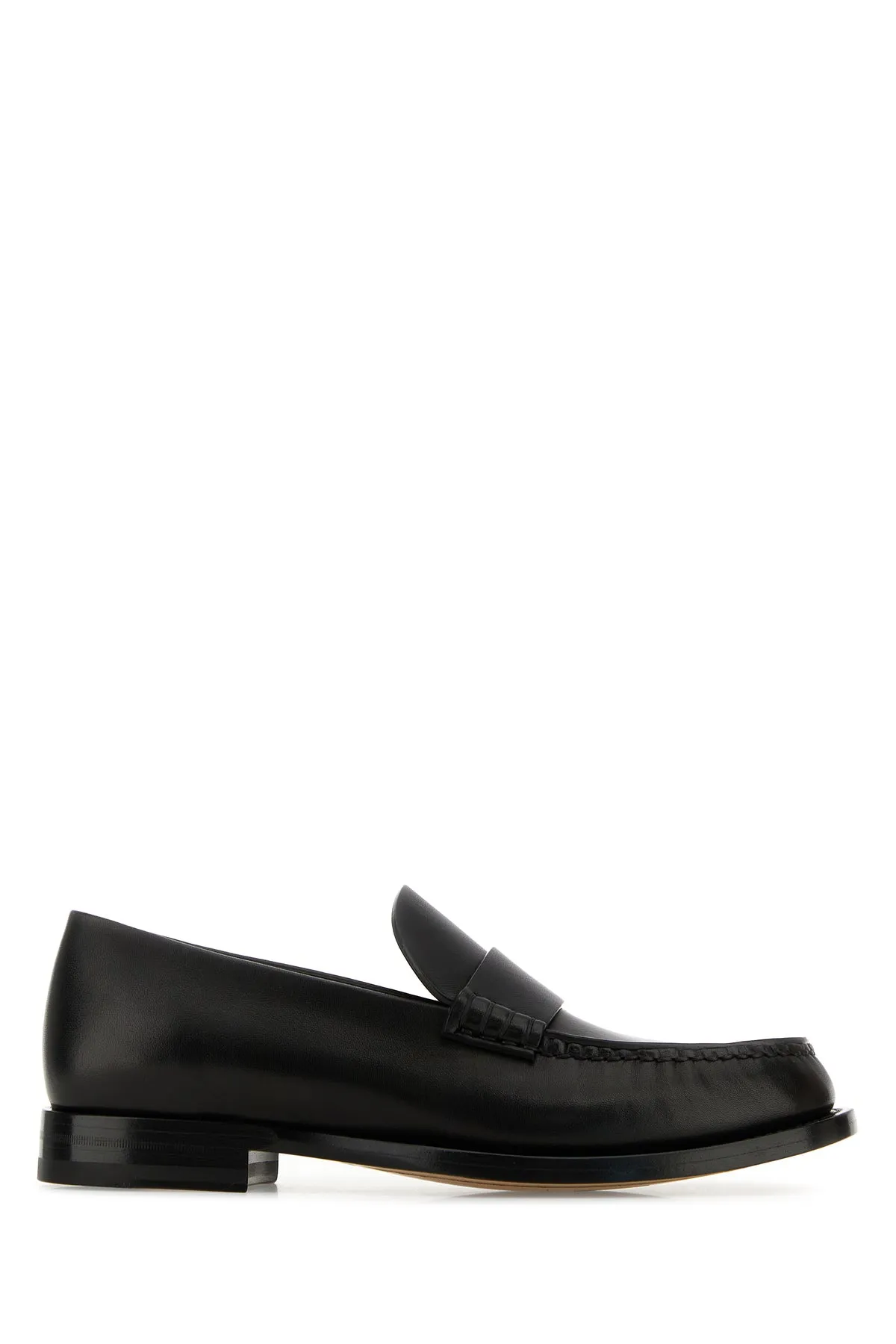 Black leather Novus loafers