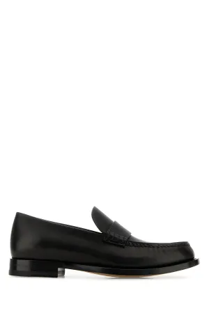 Black leather Novus loafers