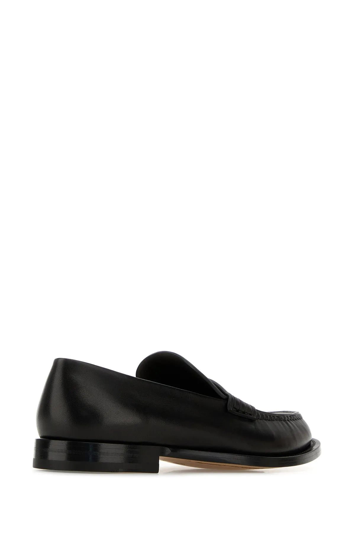 Black leather Novus loafers