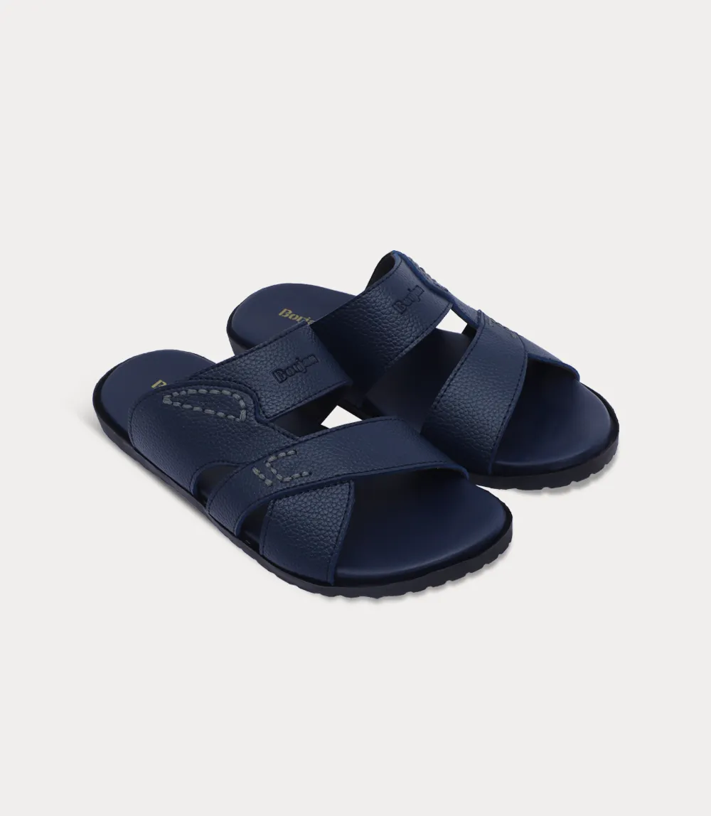 BM6871-NAVY-Men Slipper