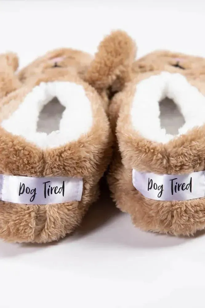 Brown Dog Tired Footsies