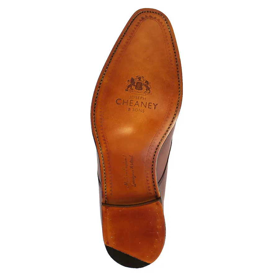 Cheaney - Hardy Leather Brogue Derby Shoes in Brown