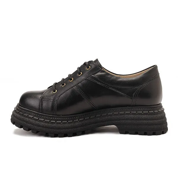 Chunky Platform Leather Shoes