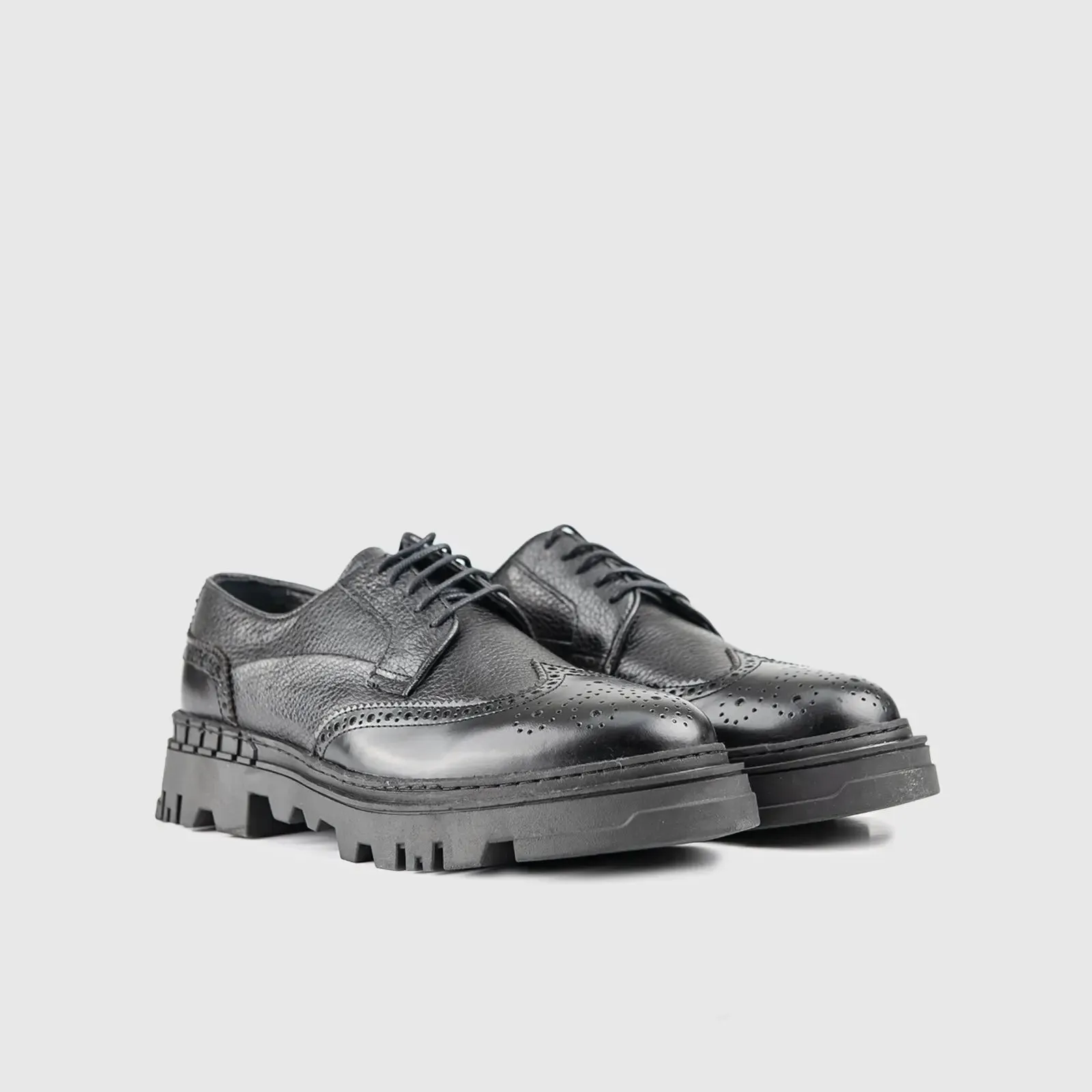 Chunky Sole Oxfords Black 2801