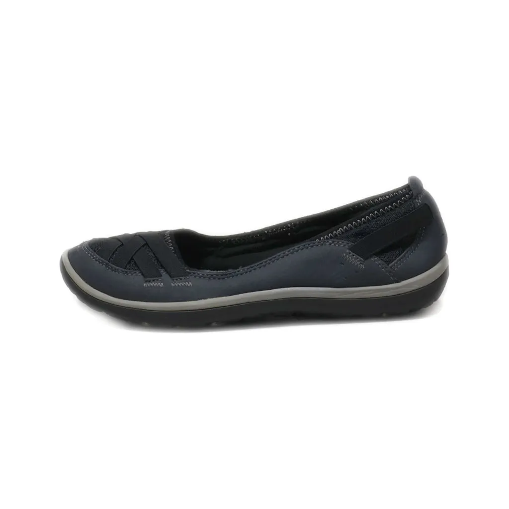 Clarks Slip Ons Nubuck Grey Colour For Women