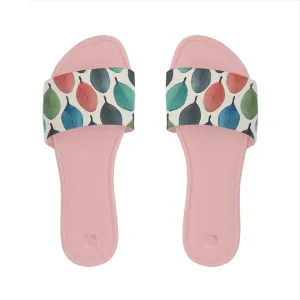 Cozy Bliss Slipper Watercolor Leaves