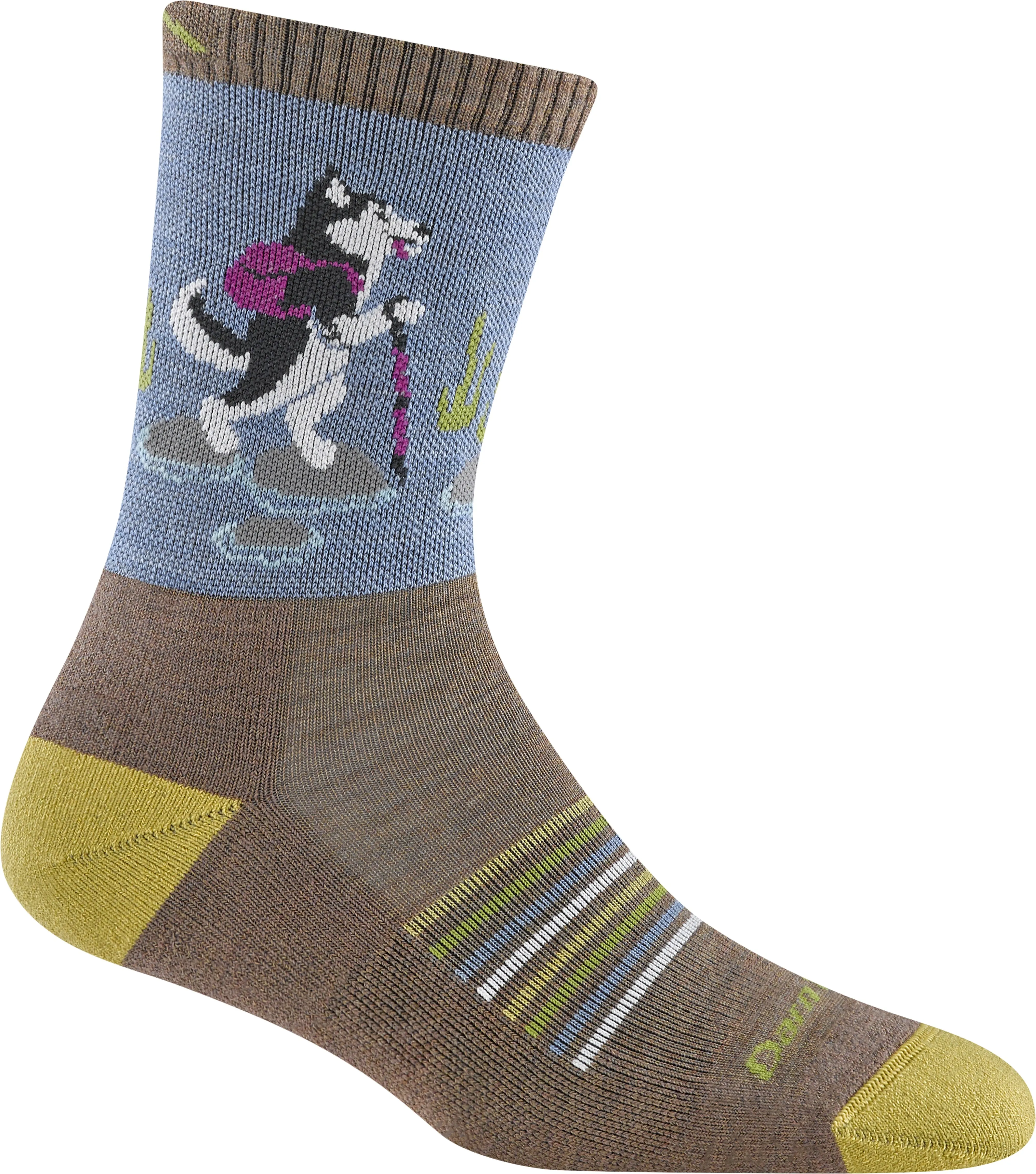 CRITTER CLUB MICRO CREW LIGHTWEIGHT HIKING SOCK WITH CUSHION WOMEN'S