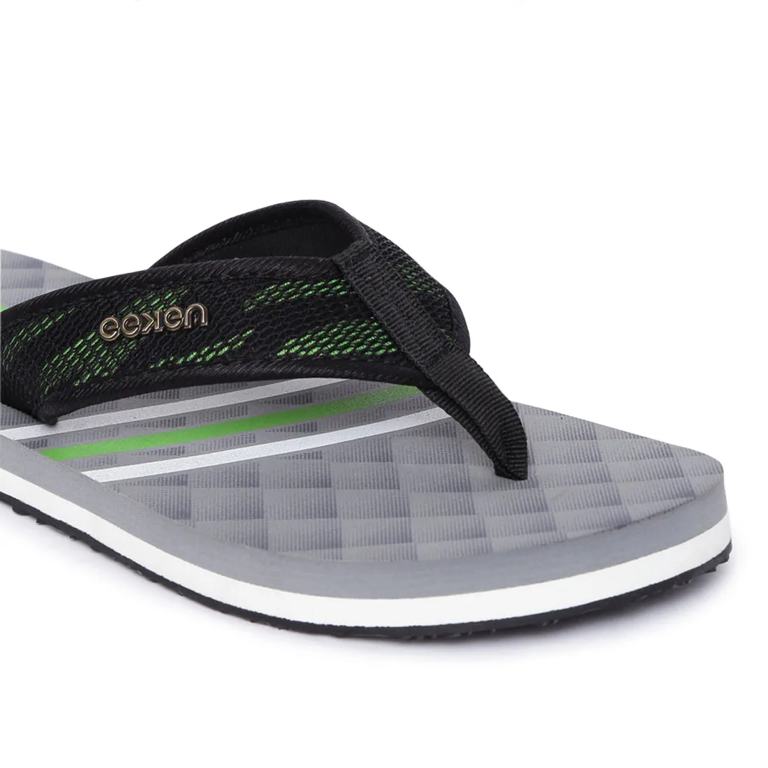 Eeken EFBGO2404S Grey Lightweight Washable Dailywear Durable Flip Flops For Men