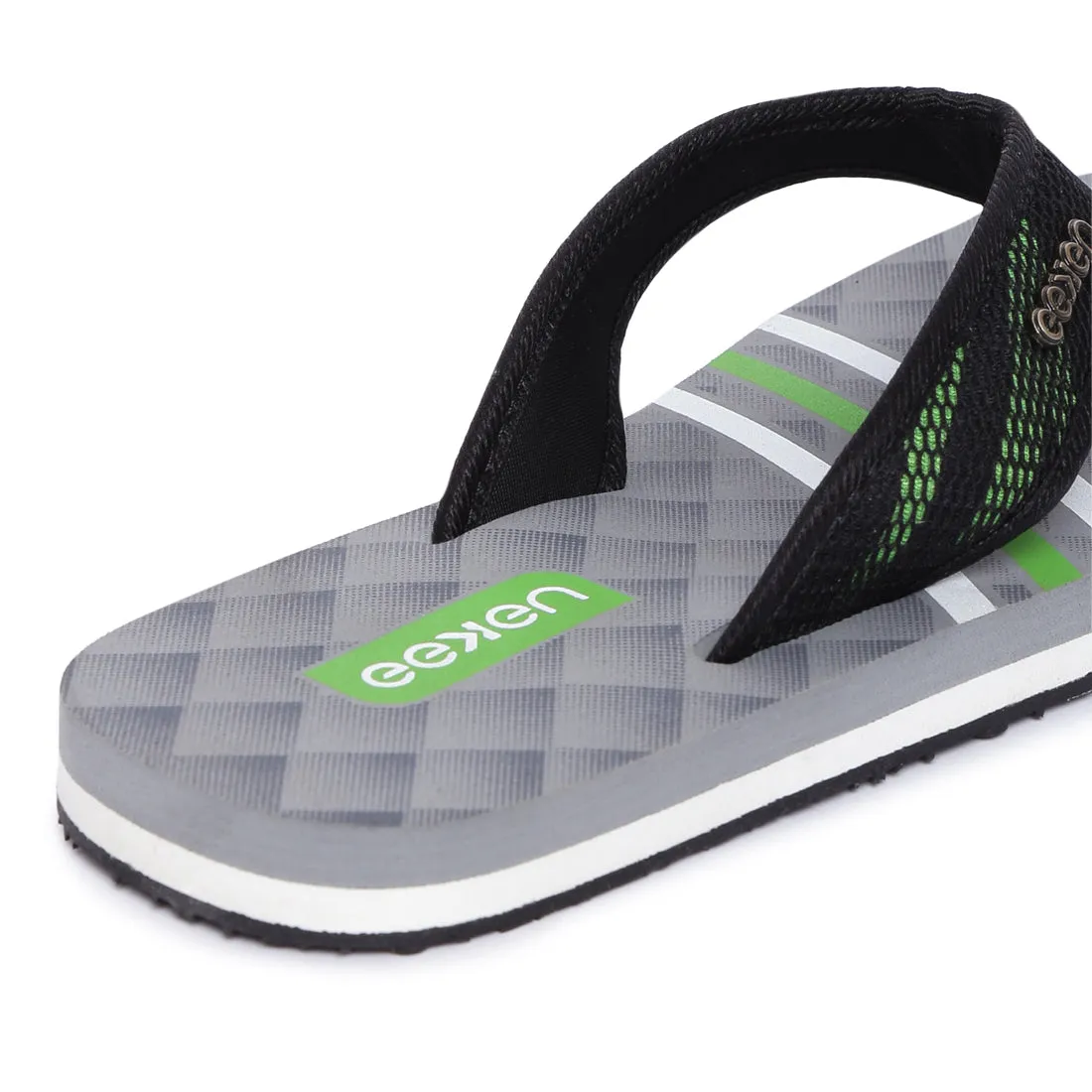 Eeken EFBGO2404S Grey Lightweight Washable Dailywear Durable Flip Flops For Men
