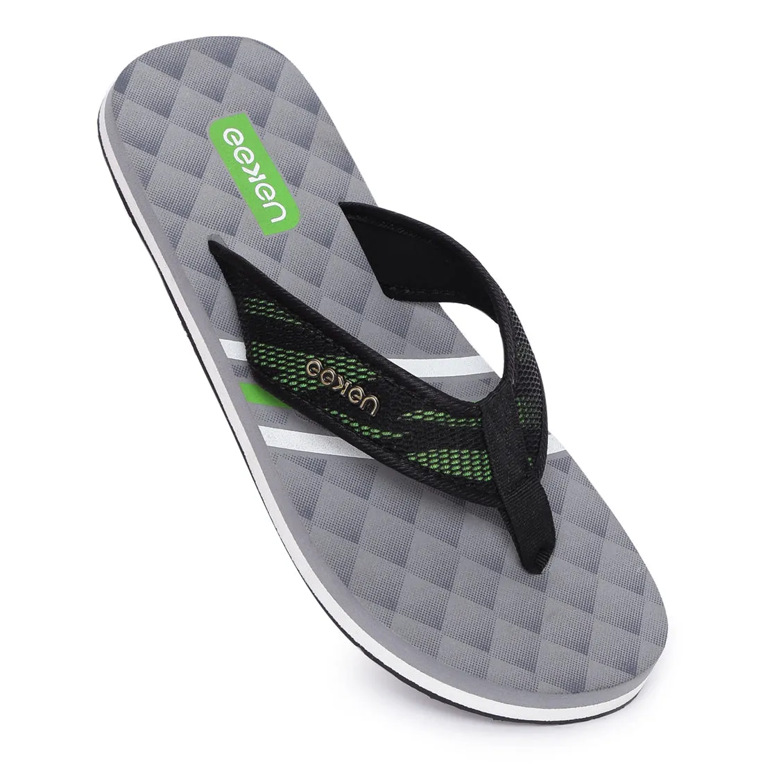 Eeken EFBGO2404S Grey Lightweight Washable Dailywear Durable Flip Flops For Men