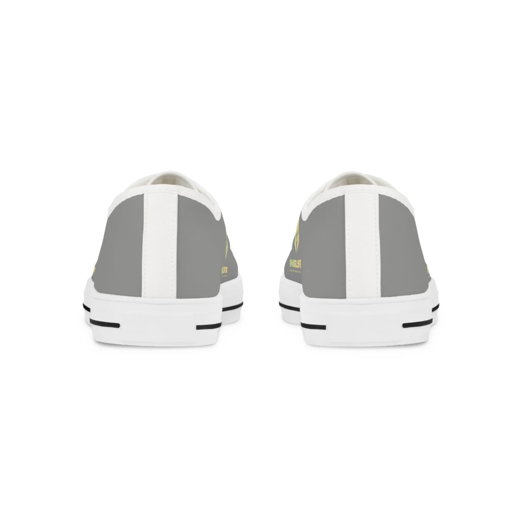 Grey White A1-Vigilante  Men's Low Top Sneakers