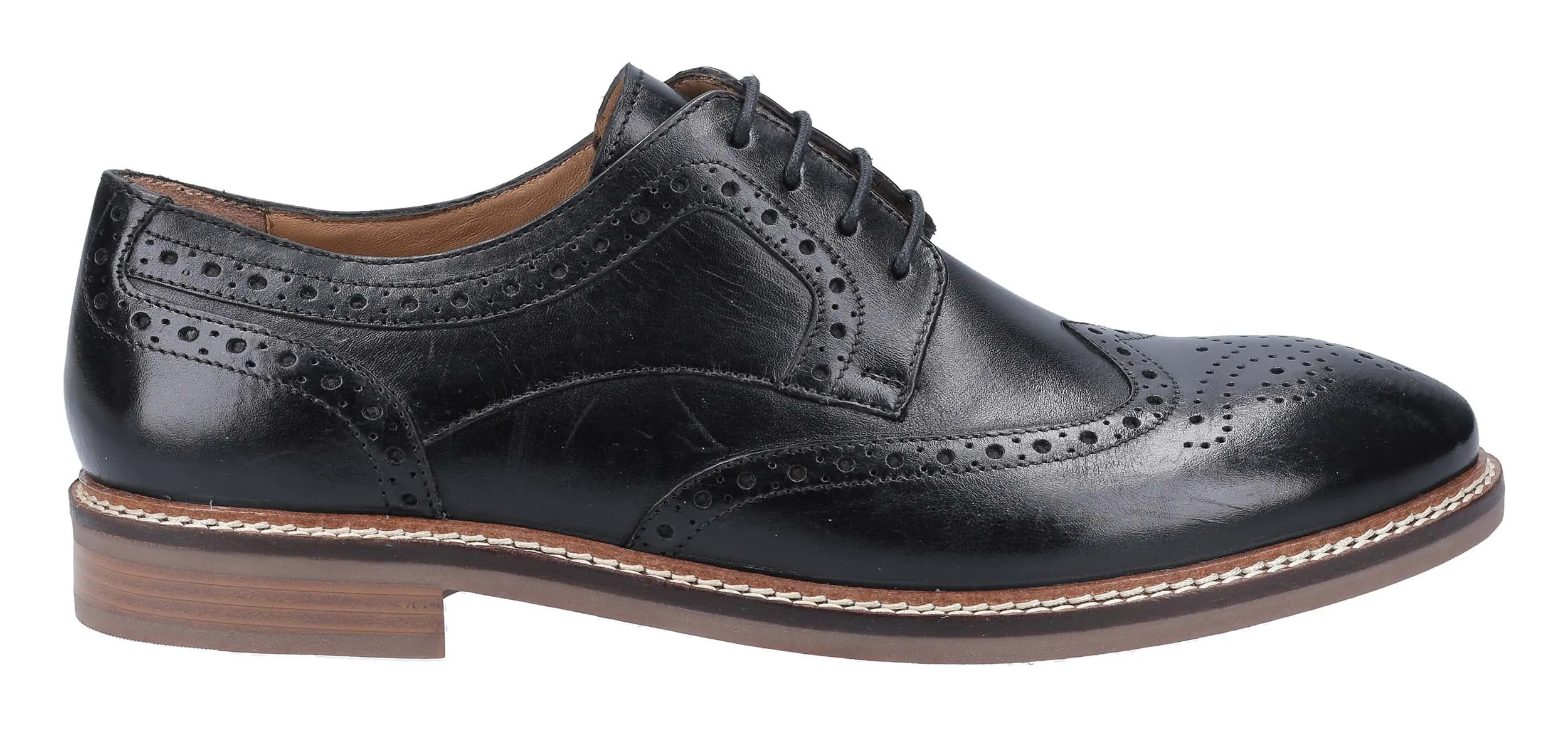 Hush Puppies Bryson Mens Brogue Derby Shoes