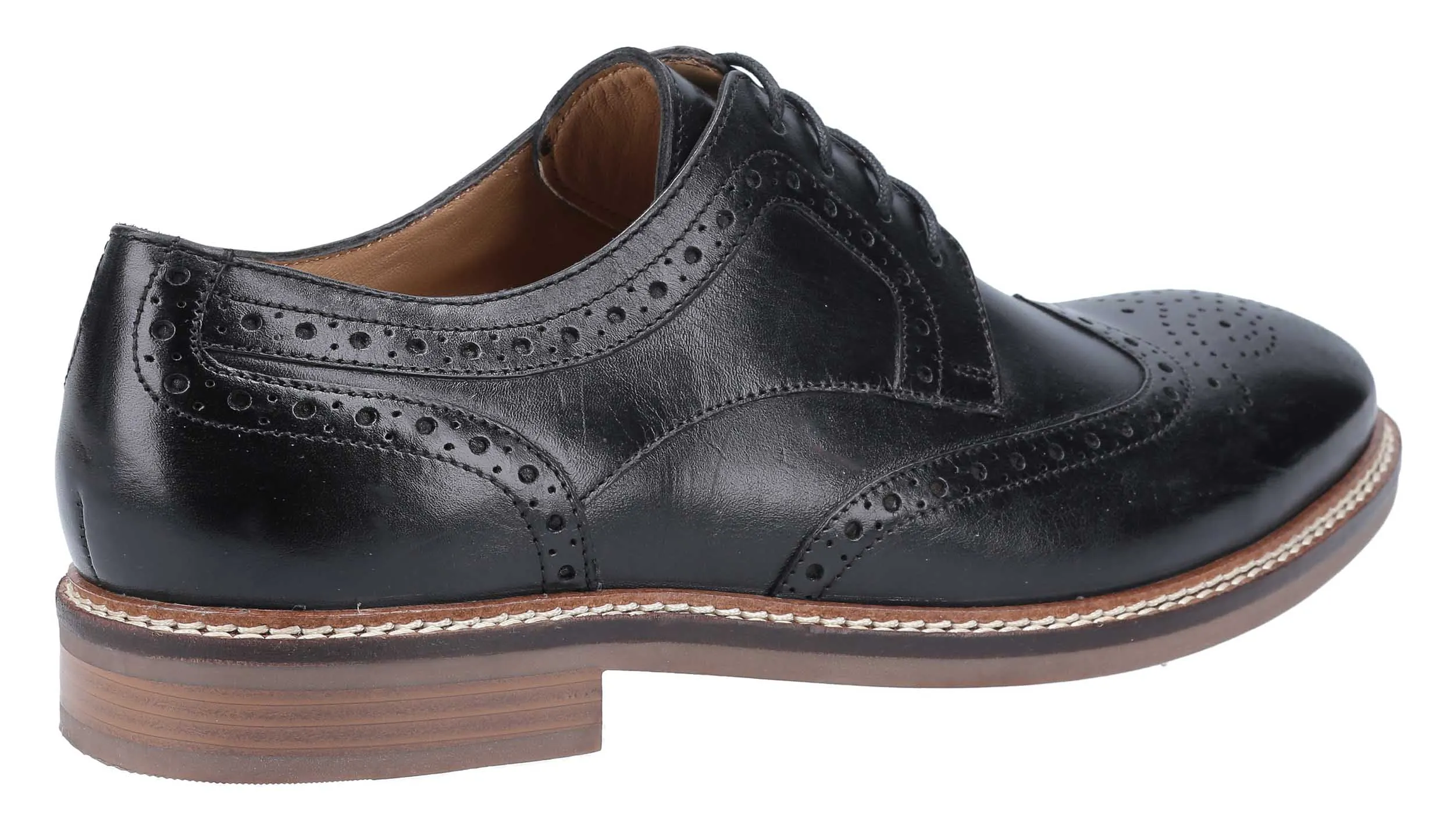 Hush Puppies Bryson Mens Brogue Derby Shoes