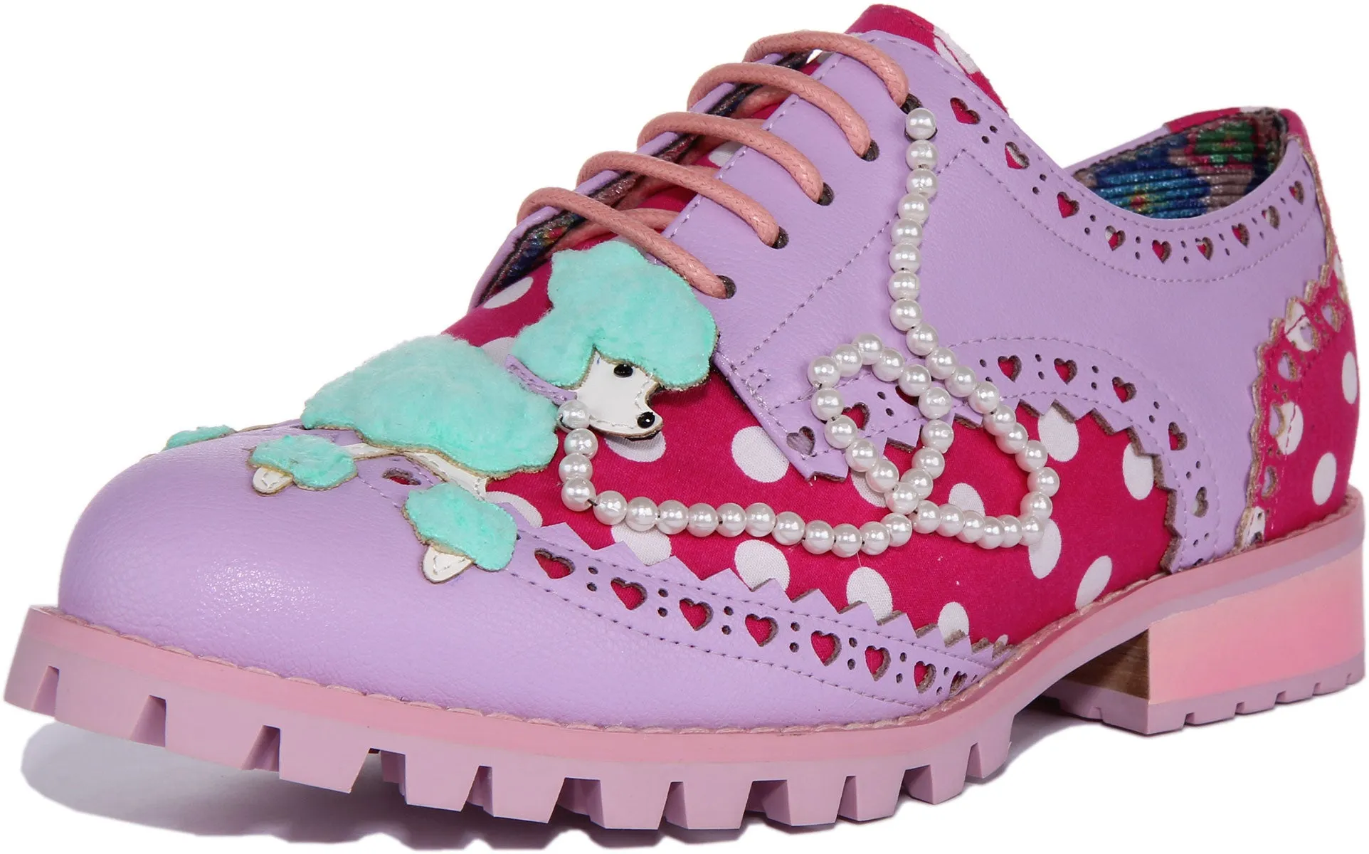 Irregular Choice Sockhop Sweetie In Lilac For Women