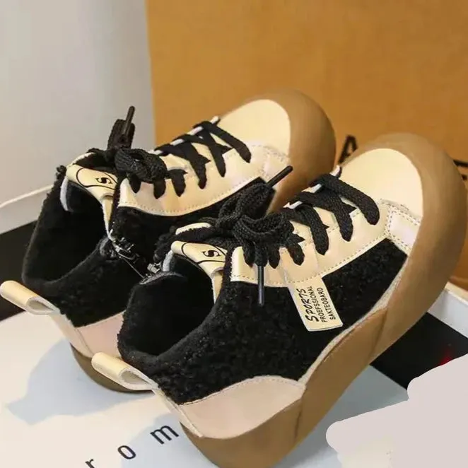 Kids Girls High Top Warm Sneakers New Collection