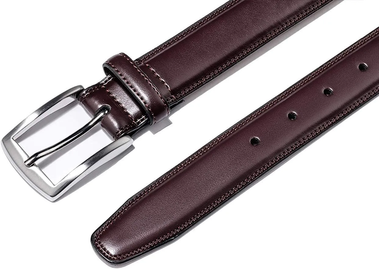 KM Legend Mens Genuine Leather Dress - Classic & Fashion For Work Business And Casual Belt
