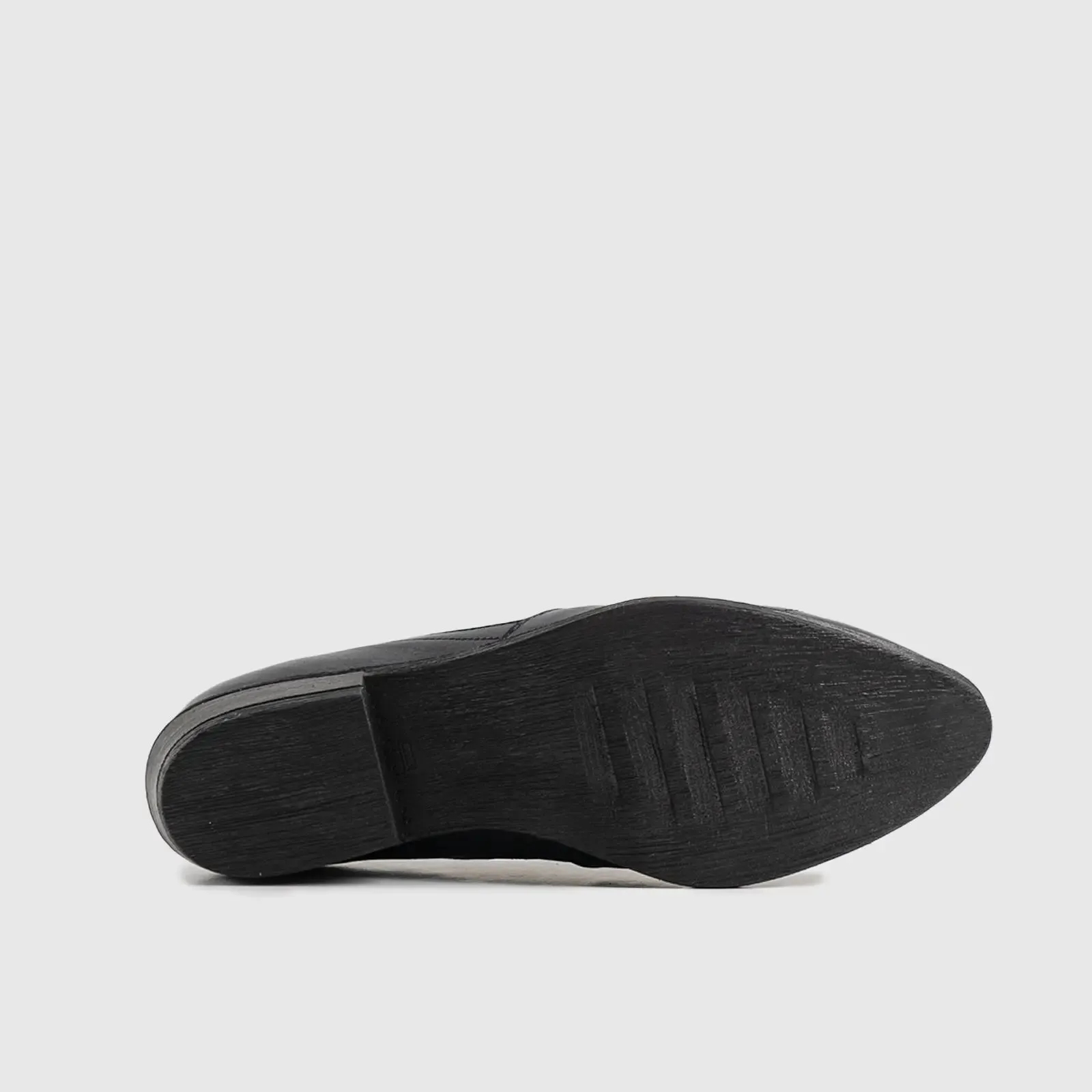 Leather Slip On Tassels 2895 Black