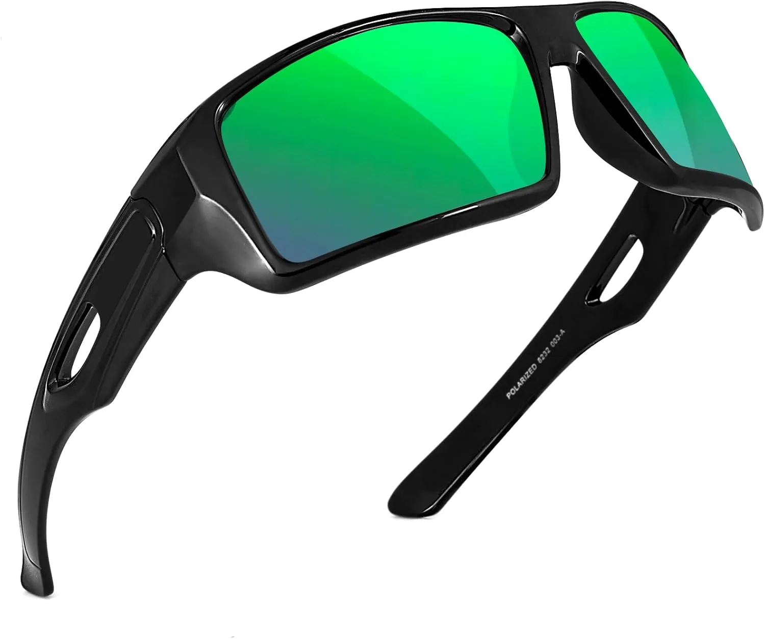 MAXJULI Polarized Wrap Around Sports Sunglasses for Big Heads Men Women UV400 Protection Sun Glasses 8232