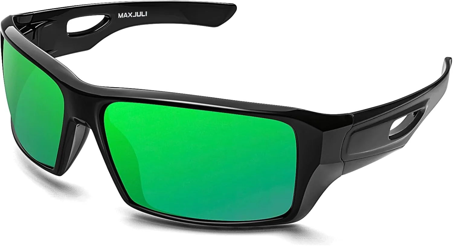 MAXJULI Polarized Wrap Around Sports Sunglasses for Big Heads Men Women UV400 Protection Sun Glasses 8232