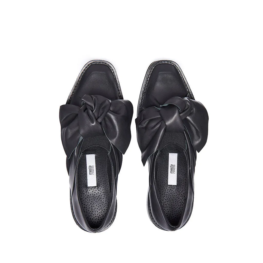 Miista Priyanka Brogue Flat in Black