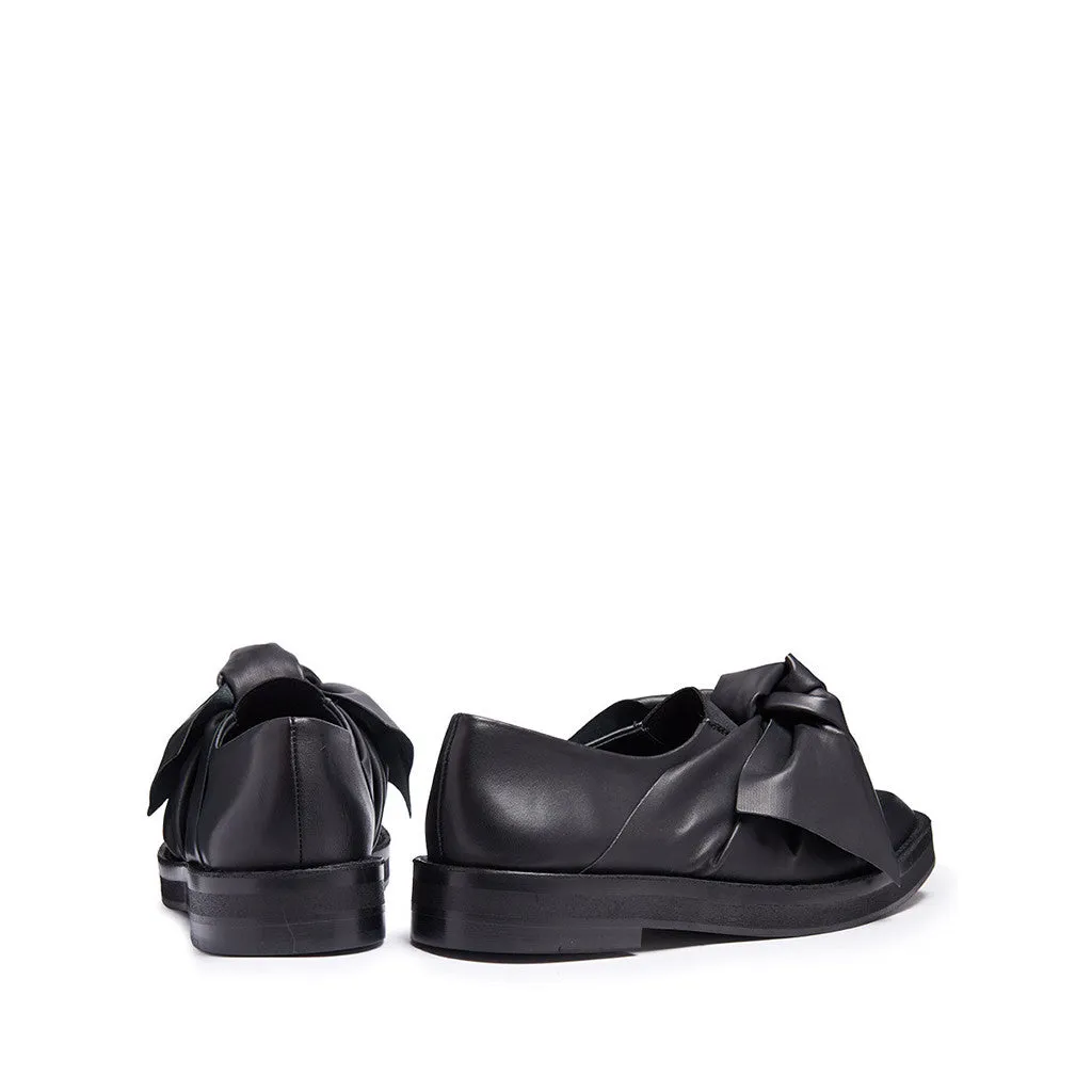 Miista Priyanka Brogue Flat in Black