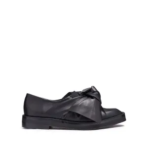Miista Priyanka Brogue Flat in Black