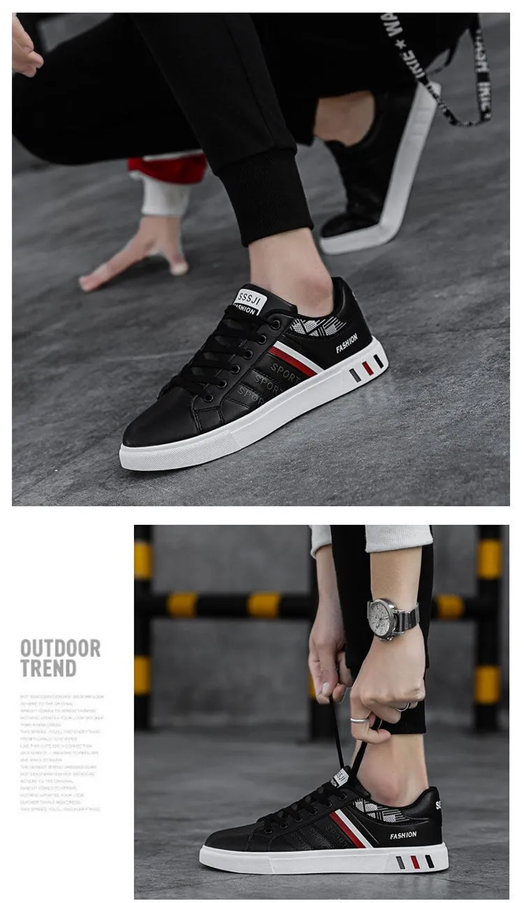 New Style Leather Fashion Breathable Sneakers