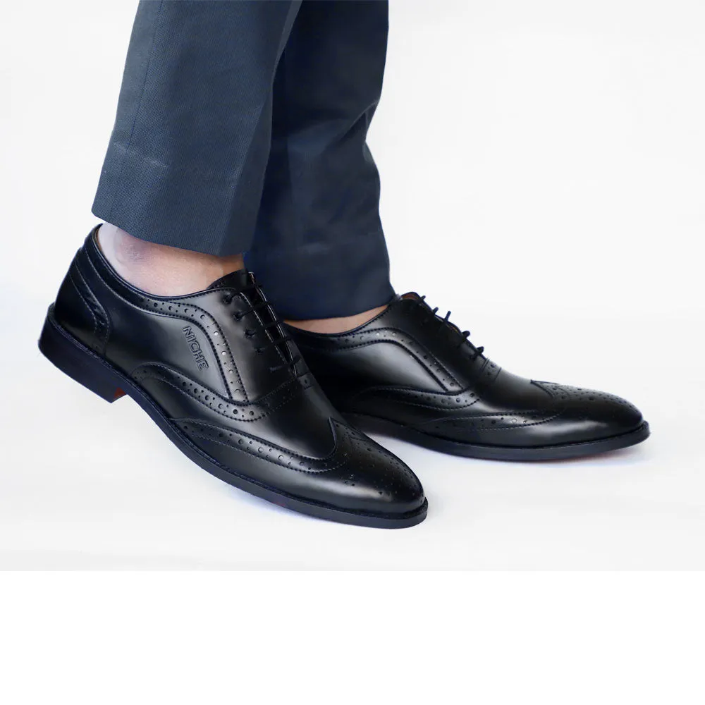 NICHE Black Elegant Brogue