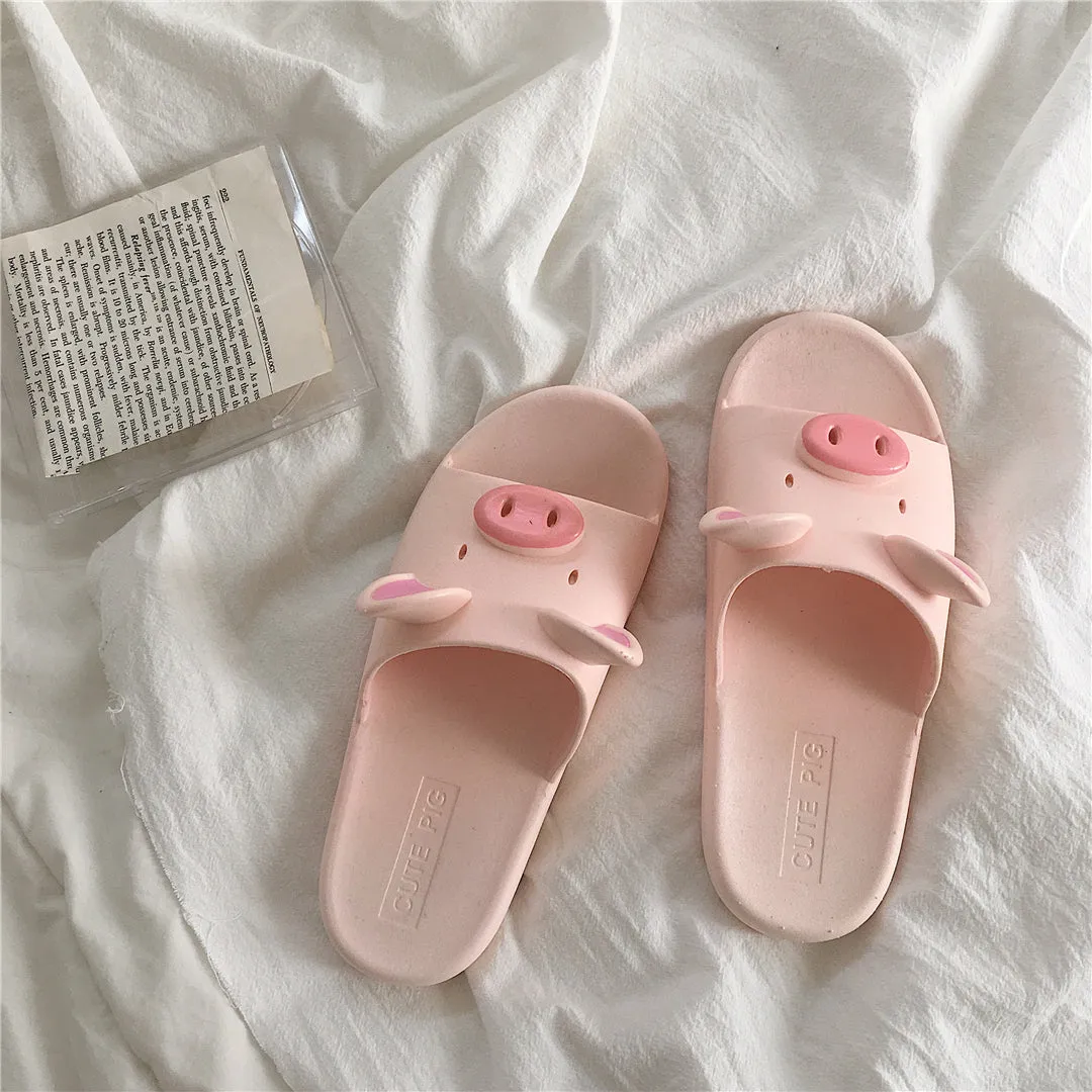 Pink Pig Slippers