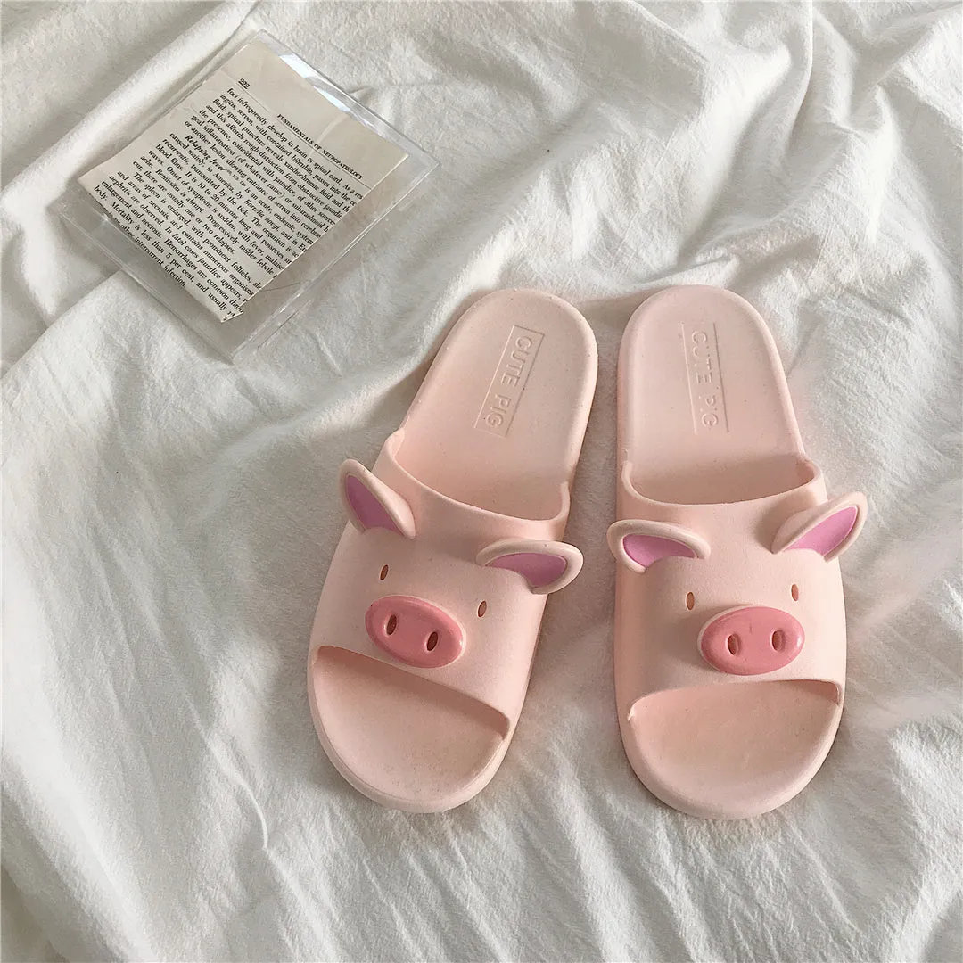 Pink Pig Slippers