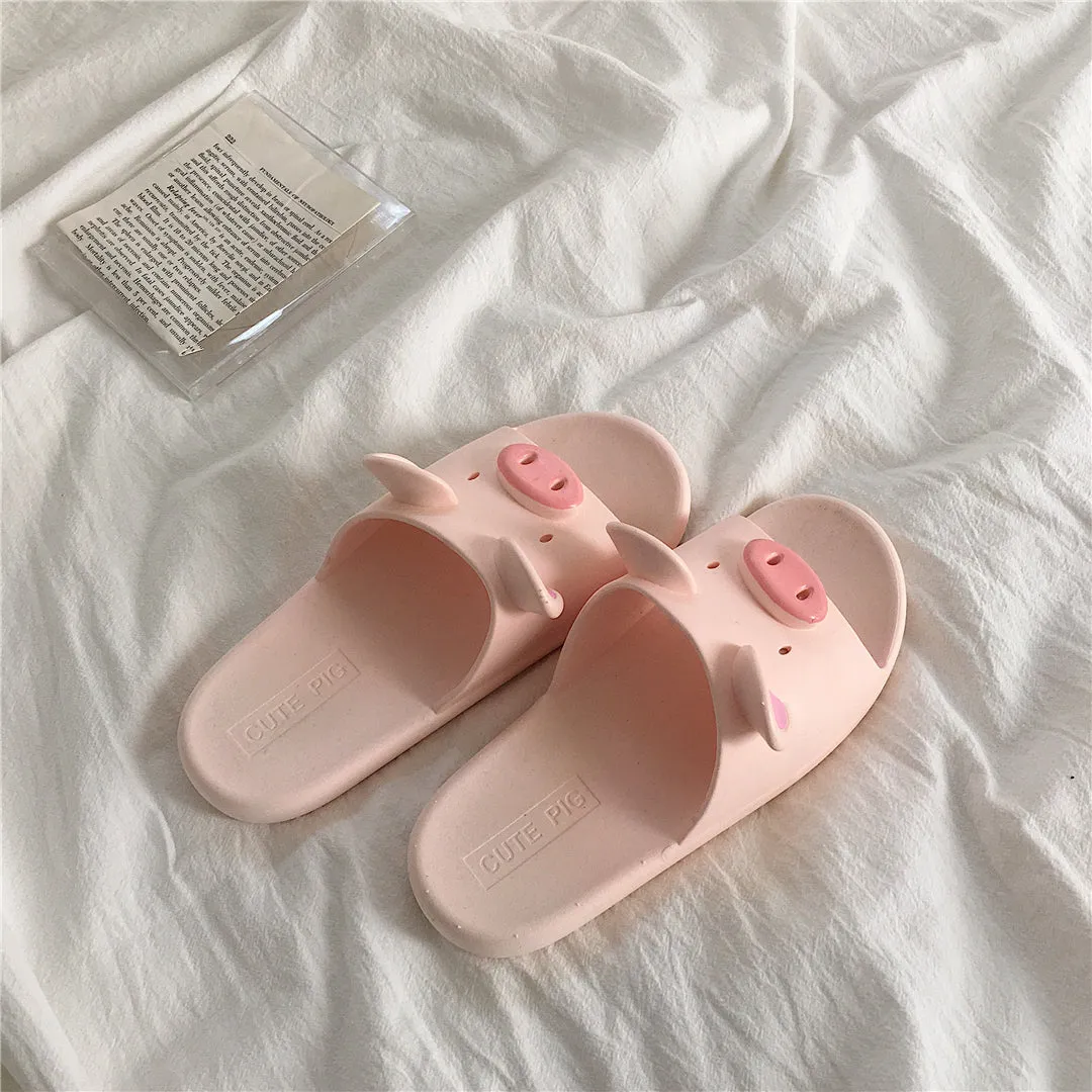 Pink Pig Slippers