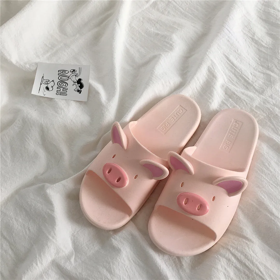 Pink Pig Slippers