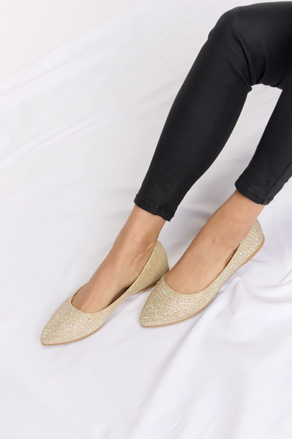 Rhinestone Flat Slip-Ons