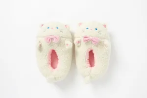 Soft Malang Slippers: Cat (White)