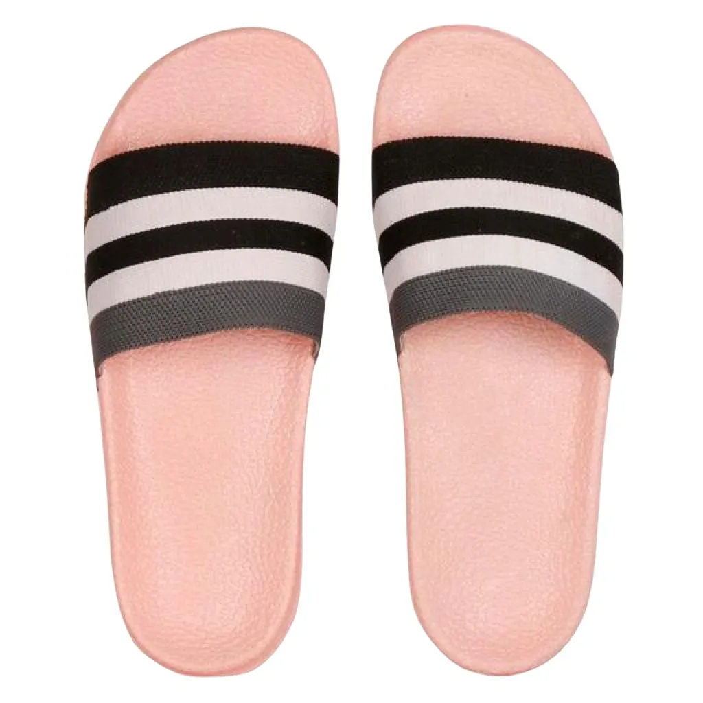 Stylish Casual Striped Slide Flip Flops For Men