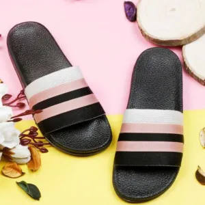 Stylish Casual Striped Slide Flip Flops For Men