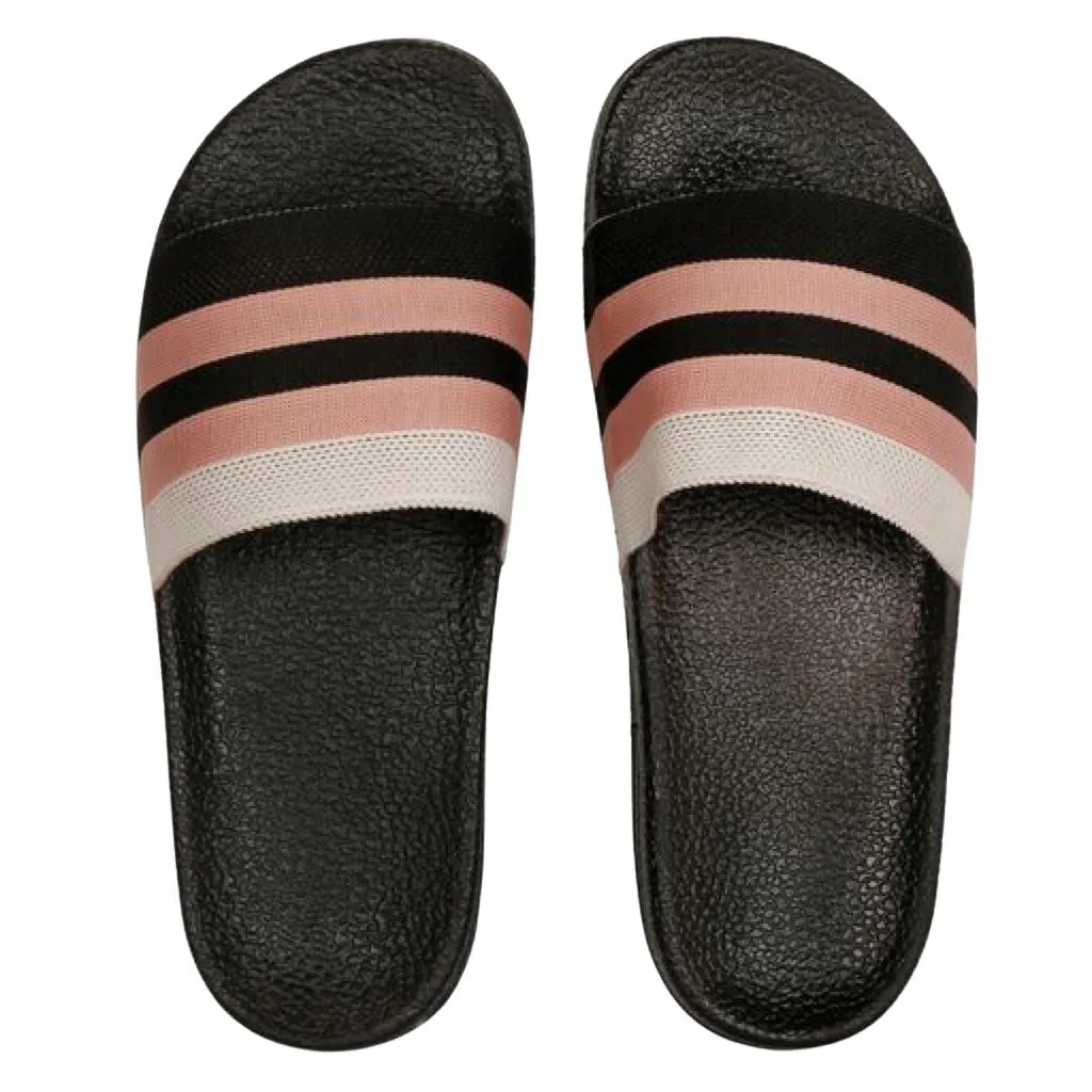 Stylish Casual Striped Slide Flip Flops For Men