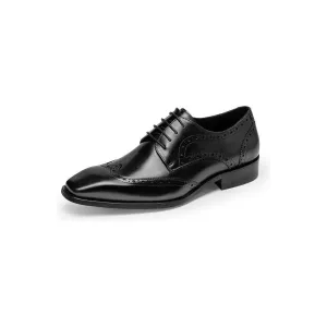 Veltique Elegant Lace Leather Brogues